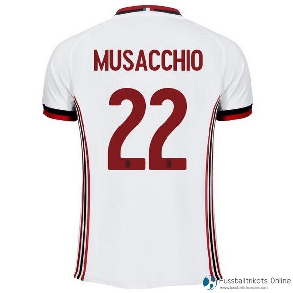 AC Milan Trikot Auswarts Musacchio 2017-18 Fussballtrikots Günstig
